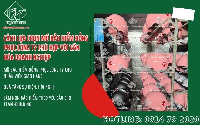Cách lựa chọn mũ bảo hiểm đồng phục công ty phù hợp với văn hóa doanh nghiệp
