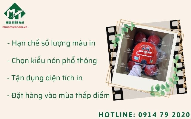 Cách tối ưu chi phí khi in logo lên nón bảo hiểm