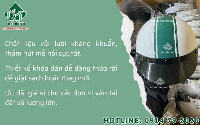 Chính sách bảo quản lớp lót nón bảo hiểm cho các đối tác