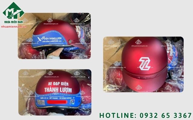 Đáp ứng nhu cầu phân phối toàn quốc với dịch vụ in nón bảo hiểm số lượng lớn Hà Nội