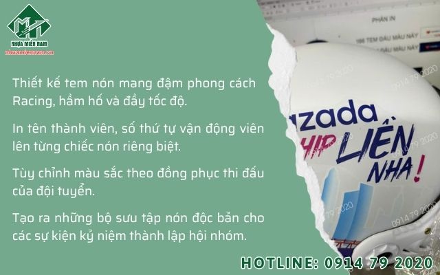 Dịch vụ custom nón bảo hiểm dành cho các giải đua xe