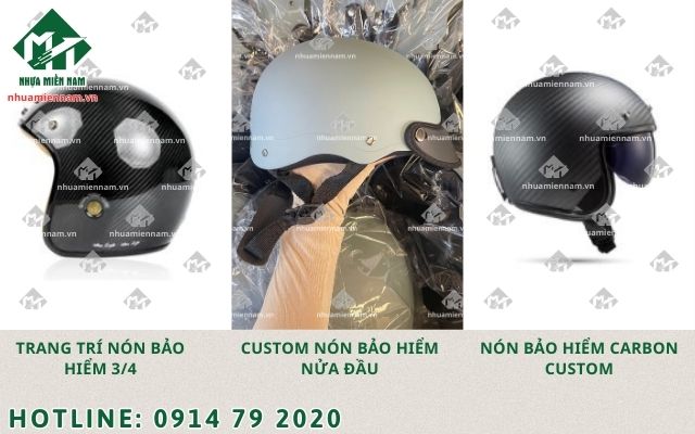 Dịch vụ thiết kế nón bảo hiểm theo yêu cầu tại các thành phố lớn