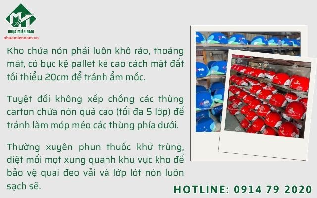 Hướng dẫn các đơn vị, ban ngành cách bảo quản nón bảo hiểm đúng quy chuẩn
