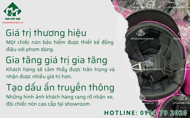 Nâng tầm trải nghiệm khi mua xe mới với sản xuất nón bảo hiểm thiết kế độc quyền
