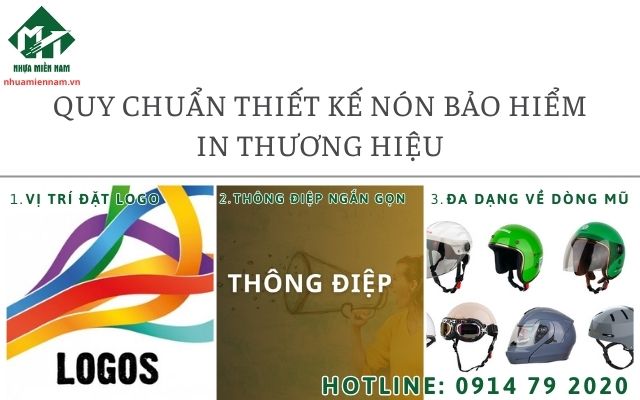 Quy chuẩn thiết kế nón bảo hiểm in thương hiệu giúp nổi bật giữa đám đông