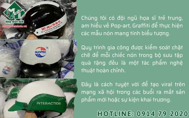Quy trình gia công vẽ nón bảo hiểm nghệ thuật cho các chiến dịch