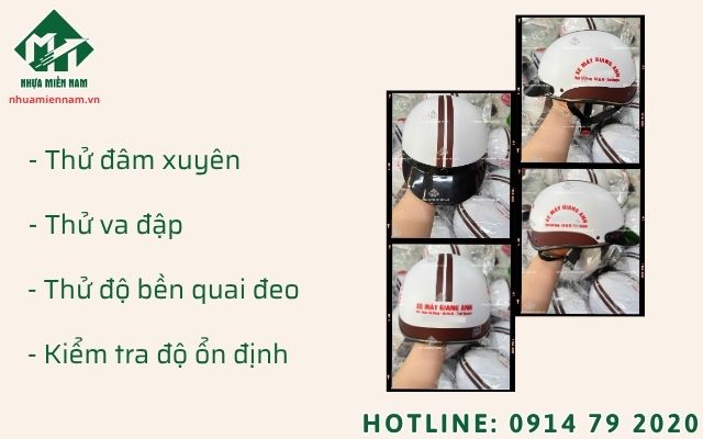 Quy trình kiểm tra tiêu chuẩn chất lượng nón bảo hiểm quatest nghiêm ngặt