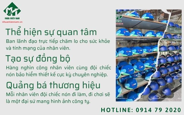 Tại sao các tập đoàn, nhà máy lớn nên chọn nón bảo hiểm thiết kế riêng làm quà tặng?
