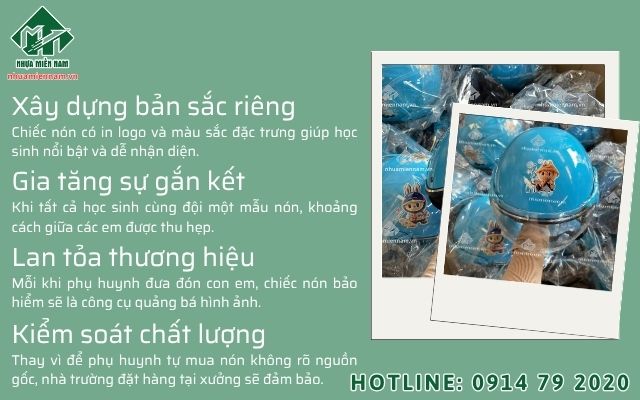 Tại sao trường học nên đặt thiết kế nón bảo hiểm theo yêu cầu làm đồng phục cho học sinh?