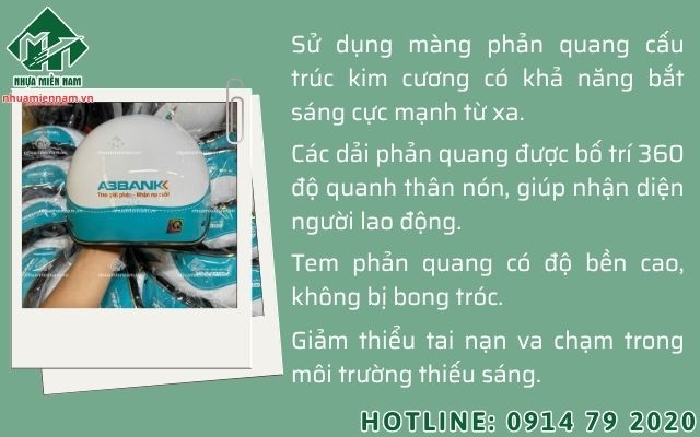 Tăng cường an toàn tại công trường nhờ các mẫu nón bảo hiểm phản quang