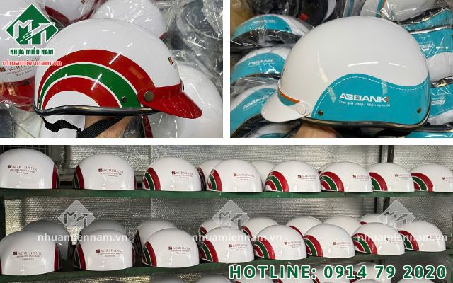 Thiết kế nón bảo hiểm theo yêu cầu đồng bộ với bộ nhận diện thương hiệu (CI)