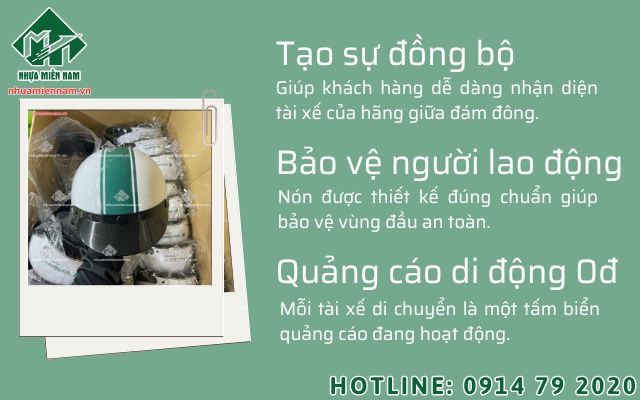 Thiết kế nón bảo hiểm theo yêu cầu đối với đội ngũ shipper và tài xế