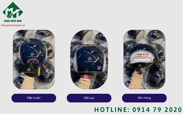 Vì sao các chuỗi siêu thị chọn in logo nón bảo hiểm cho đội ngũ shipper giao hàng riêng?