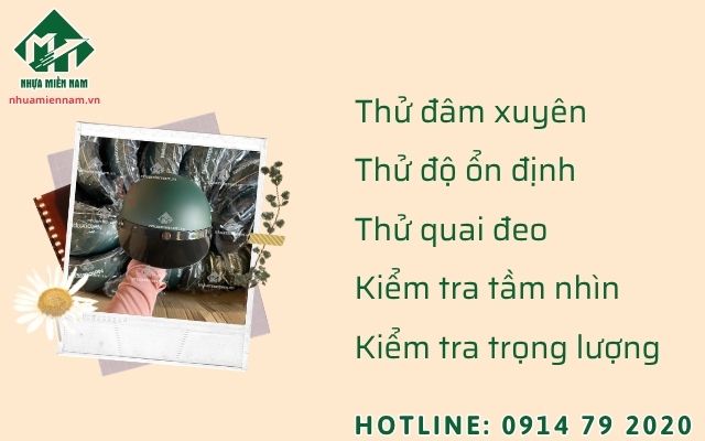 Xưởng làm nón bảo hiểm đáp ứng tiêu chuẩn an toàn giao thông quốc gia