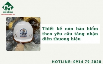 Thiết kế nón bảo hiểm theo yêu cầu tăng nhận diện thương hiệu