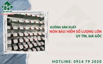 Xưởng sản xuất nón bảo hiểm số lượng lớn uy tín, giá gốc