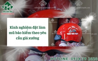 Kinh nghiệm đặt làm mũ bảo hiểm theo yêu cầu giá xưởng