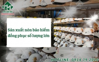 Sản xuất nón bảo hiểm đồng phục số lượng lớn