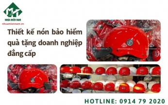 Thiết kế nón bảo hiểm quà tặng doanh nghiệp đẳng cấp