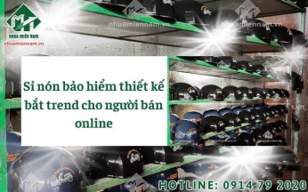 Sỉ nón bảo hiểm thiết kế bắt trend cho người bán online