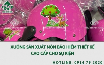 Xưởng sản xuất nón bảo hiểm thiết kế cao cấp cho sự kiện