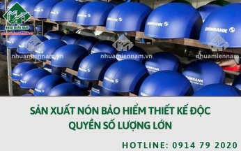 Sản xuất nón bảo hiểm thiết kế độc quyền số lượng lớn
