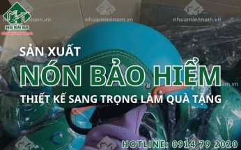 Sản xuất nón bảo hiểm thiết kế sang trọng làm quà tặng