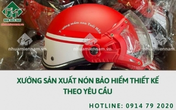 Xưởng sản xuất nón bảo hiểm thiết kế theo yêu cầu