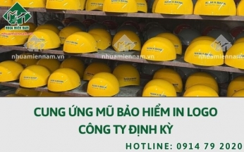 Cung ứng mũ bảo hiểm in logo công ty định kỳ