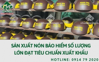 Sản xuất nón bảo hiểm số lượng lớn đạt tiêu chuẩn xuất khẩu
