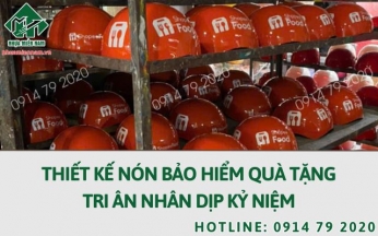 Thiết kế nón bảo hiểm quà tặng tri ân nhân dịp kỷ niệm