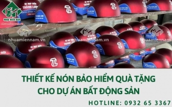 Thiết kế nón bảo hiểm quà tặng cho dự án bất động sản